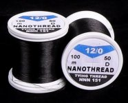 Нить монтажная HENDS Nano Thread 100D 2/0 100м цв.black(Чехия)