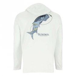 Термофутболка SIMMS Tech Hoody Artist Series LS цв.white tarpon р-р M(Эль-Сальвадор)