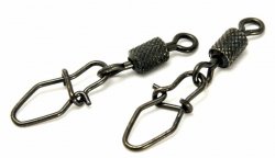 Вертлюг с застежкой HITFISH X-Patten rolling swivel with v-snap snap №8 7шт.(Япония)