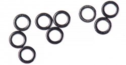 Колечки для поводков AHREX 1,7мм цв.black nickel 10шт.(Норвегия)