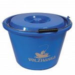 Ведро для замешивания прикормки VOLZHANKA с крышкой 17л AC028(Китай)