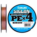 Шнур SUNLINE Siglon PE 4 цв.multicolor 150м р-р 1,0, 0,171мм(Япония)