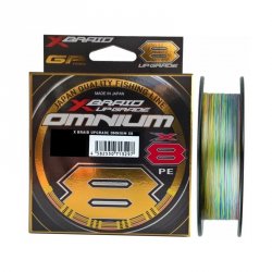 Шнур YGK X-Braid Upgrade X8 Omnium цв.multicolor 150м р-р 1,0, 0,165мм(Япония)