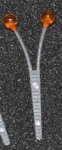 Глаза креветки HARELINE Easy Shrimp Eyes medium цв.transparent brown 10шт.(Дания)