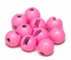 Головки вольфрам с вырезом FLY-FISHING 5,5мм цв.fluo pink 10шт.(Россия)