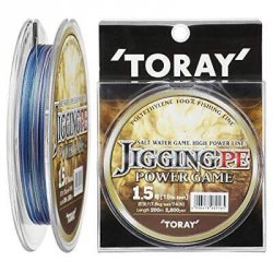 Шнур TORAY Jigging PE Power Game 200м р-р 4,0, 0,33мм(Япония)