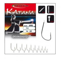 Крючки MAVER Katana 1091 №18 20шт.(Япония)