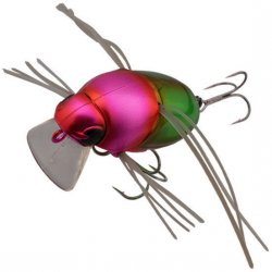 Воблер JACKALL Chubby Bug 35 F цв.uv green ground beetle(Япония)
