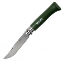 Нож OPINEL №8 Trekking нержав.сталь блистер цв.хаки  001980(Франция)