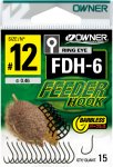 Крючки OWNER 56946 FDH-6 Brown №12 15шт.(Япония)