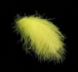 Перья CDC HENDS 25шт. цв.yellow CDC-25-18(Чехия)