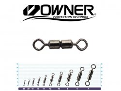 Вертлюг двойной OWNER 52457 №12 11шт.(Япония)