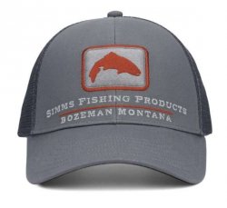 Кепка SIMMS Single Haul Small Fit Trucker цв.gunmetal trout(Вьетнам)