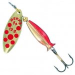 Блесна вращ. MEPPS Aglia Long Heavy №1 цв.золото крас.точки/золото-красный(Франция)