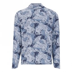 Термофутболка SIMMS SolarFlex Hoody LS цв.back eddy albacore р-р L(Камбоджа)